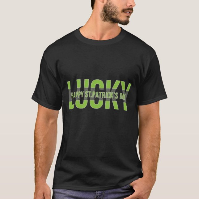 Lucky St Patricks Day Design T - Shirt (Vorderseite)