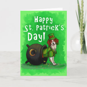 Lucky St. Patrick's Day Dog Karte