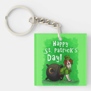 Lucky St. Patrick's Day Dog Schlüsselanhänger