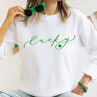 Lucky St. Patrick's Day Niedlich Green Script