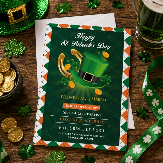 Lucky St. Patrick's Day Party Einladung (Lucky St. Patrick's Day Party Invitation)