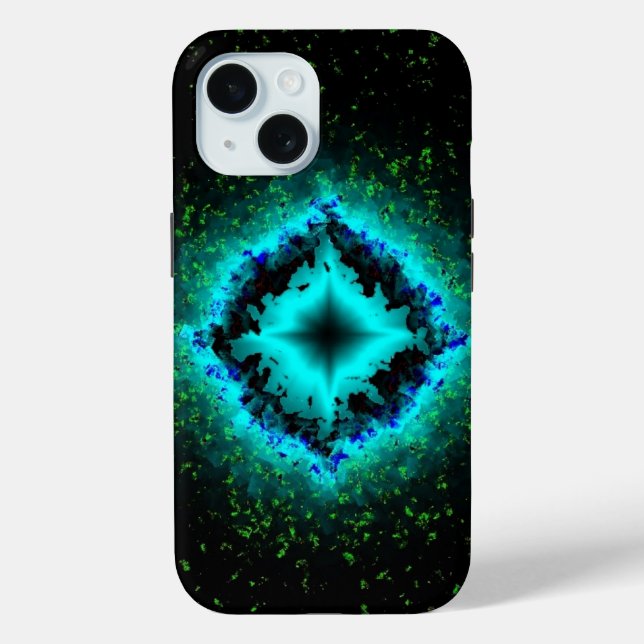 Lucky Star und Asterisk iPhone 15 Hülle (Rückseite)