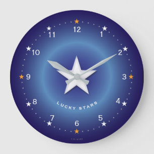 Lucky Stars Acrylmauer Große Wanduhr