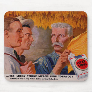 Lucky Strike 1940er Jahre bedeutet Fine Tobacco Mousepad