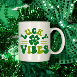 Lucky Vibes Four Leaf Clover Kaffeetasse