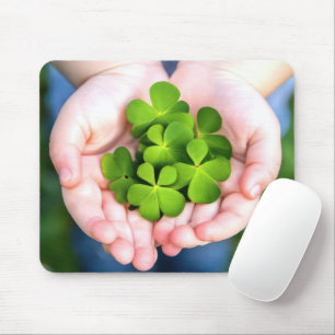 Lucky Vier-Leaf-Kleber Mousepad