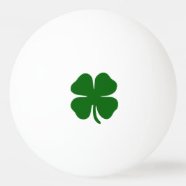 Lucky Vierblättriges Kleeblatt Green Minimalistisc Tischtennisball