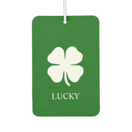 Lucky Vierblättriges Kleeblatt Green Stripe Irish Autolufterfrischer