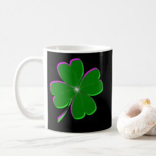 Lucky Vierblättriges Kleeblatt Kaffeetasse