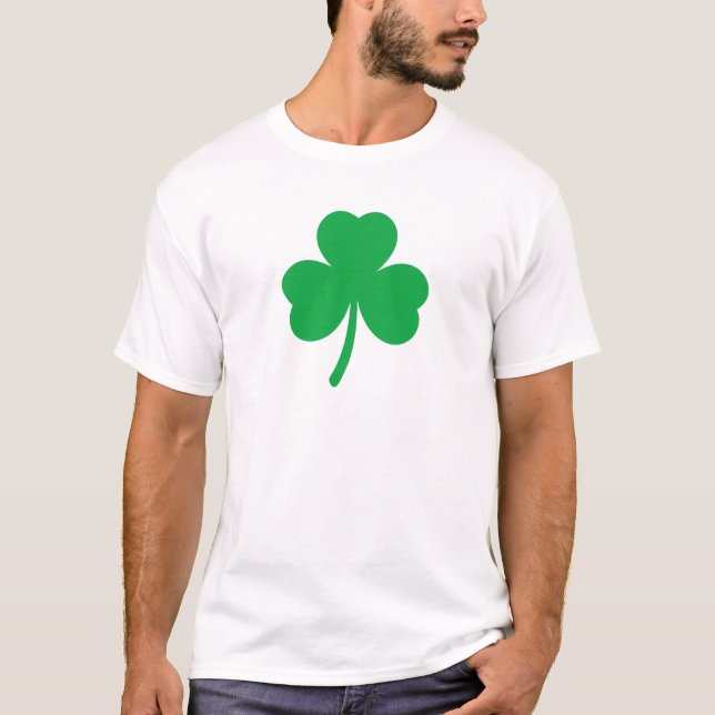 Lucky Vierblättriges Kleeblatt Unisex T-Shirt (Vorderseite)