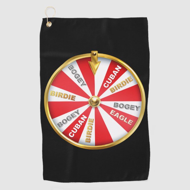 Lucky Wheel Golf Handtuch (Vorderseite)