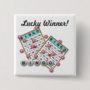 Lucky Winner Bingo Theme Button