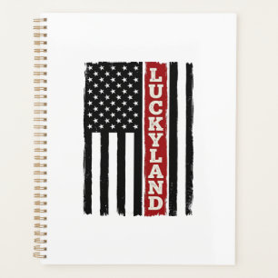 Luckyland Vertikale Patriotische Flagge Vintage Planer