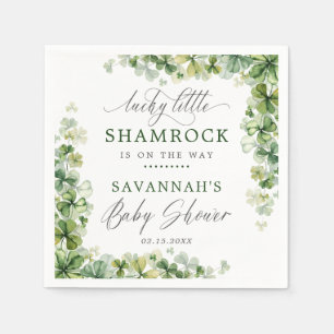 LuckyLittle Kleeblatt St. Patrick's Day Baby Showe Serviette