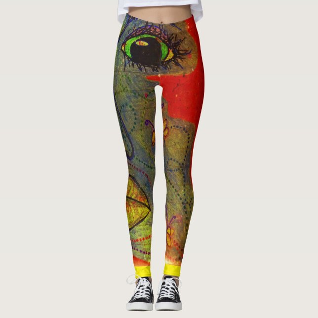 LuckyPen Kunst-Leggings Leggings (Vorderseite)