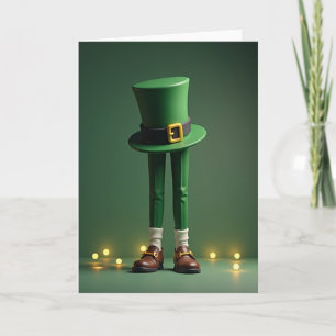 Lucky's grüne Outfit-Kunstkarte Karte