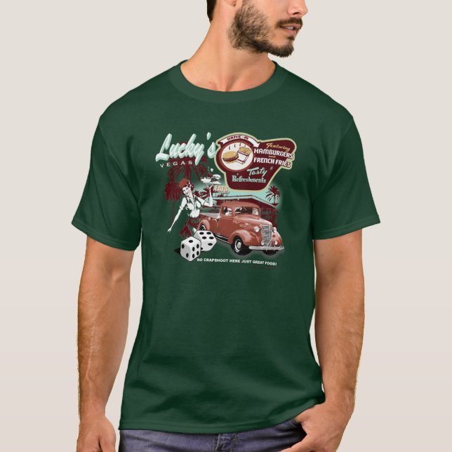 Luckys Restaurant T-Shirt (Vorderseite)