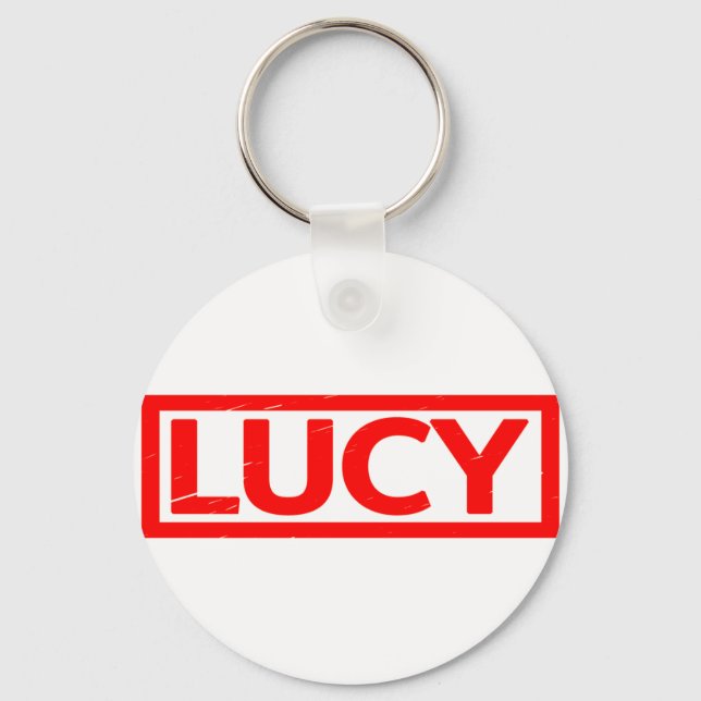 Lucy Briefmarke Schlüsselanhänger (Vorderseite)