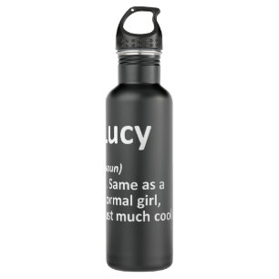 LUCY Definition Personalisiert Name Funny Birthday Edelstahlflasche