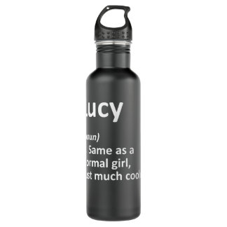 LUCY Definition Personalisiert Name Funny Birthday Edelstahlflasche