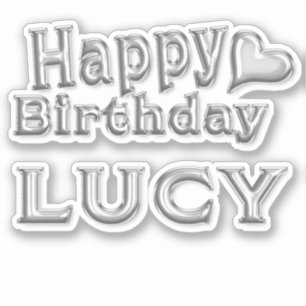 Lucy Happy Birthday Autocollants