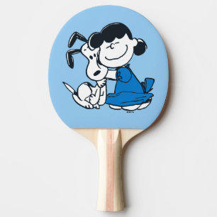 Lucy Hugging Snoopy Tischtennis Schläger