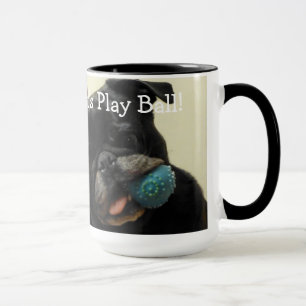 Lucy "ließ uns Ball spielen!" Tasse