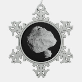 Lucy Mission Dinkinesh Binary Asteroid Schneeflocken Zinn-Ornament