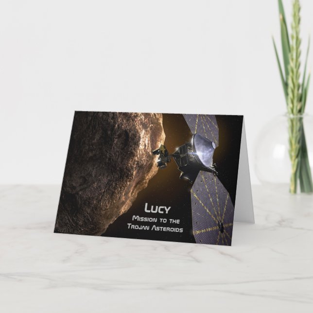 Lucy Mission to Study Trojan Asteroids Karte (Vorderseite)