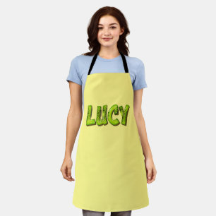 Lucy Name Kiwi Design Tablier de cuisine