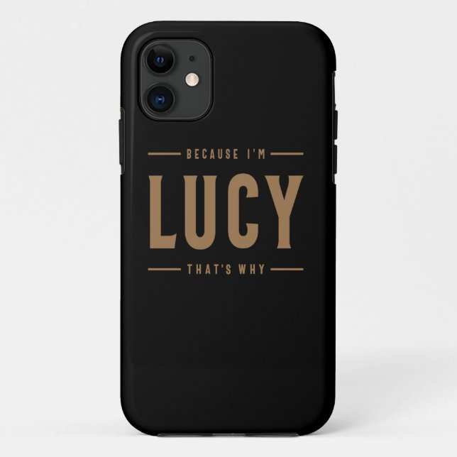 Lucy Name Personalisiert Geburtsname Lucy Case-Mate iPhone Hülle (Rückseite)