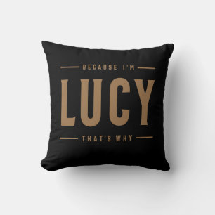 Lucy Name Personalisiert Geburtsname Lucy Kissen