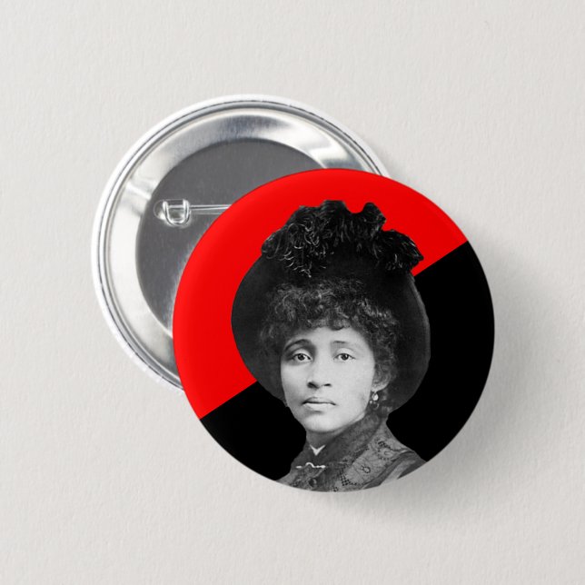 Lucy Parsons Anarcho-Kommunist Button (Vorne & Hinten)