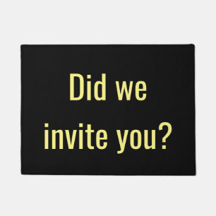 Luden wir Sie ein? Fußmatte