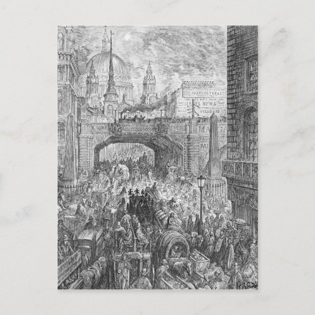 Ludgate Hill Postkarte (Vorderseite)