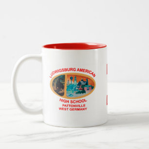 Ludgwigsburg amerikanische Highschool Zweifarbige Tasse