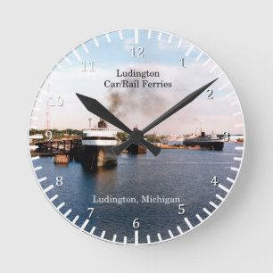 Ludington Carferries clock Runde Wanduhr