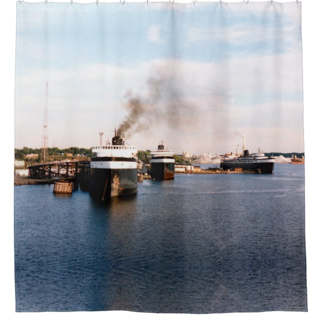 Ludington Carferries Duschvorhang (Vorderseite)