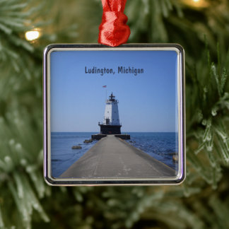 Ludington Leuchtturm Ornament Aus Metall