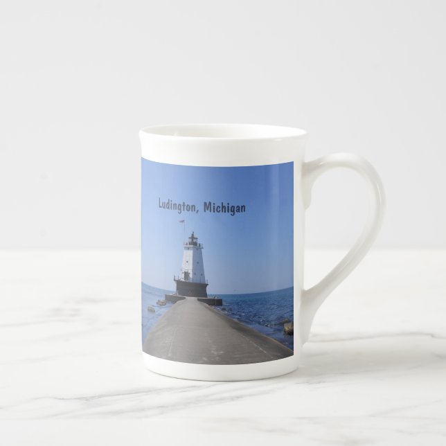 Ludington Leuchtturm Prozellantasse (Rechts)