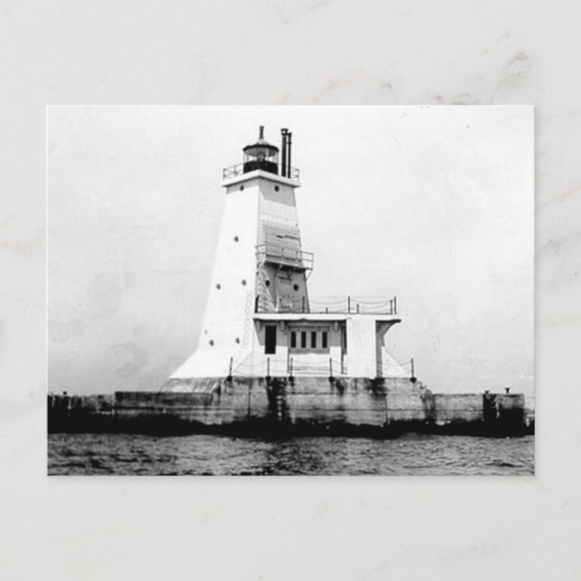 Ludington Lighthouse Postkarte (Vorderseite)