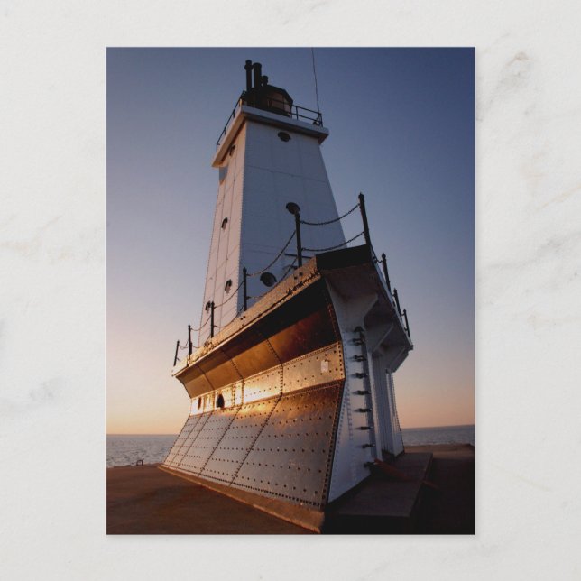 Ludington Lighthouse Postkarte (Vorderseite)