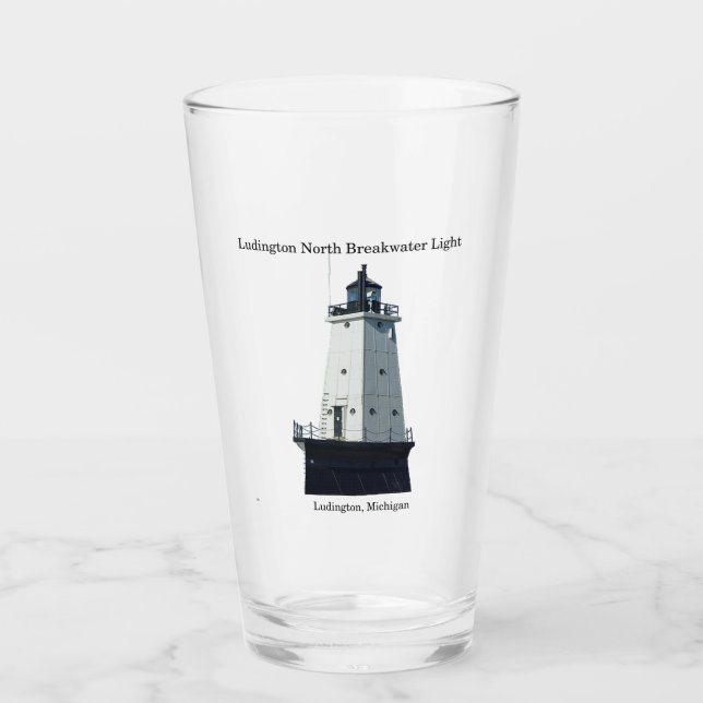 Ludington North Breakwater Light Glas (Vorderseite)