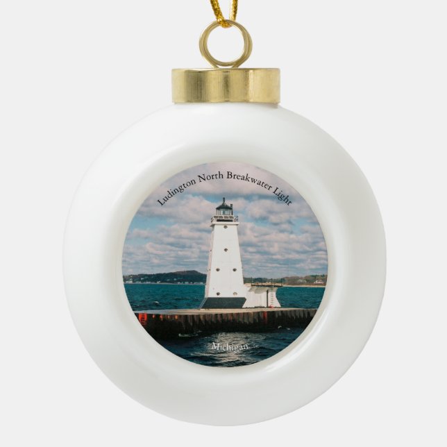 Ludington North Breakwater Light Ornament (Vorderseite)