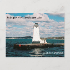 Ludington North Breakwater Light Postkarte