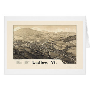 Ludlow, carte panoramique de VT - 1885