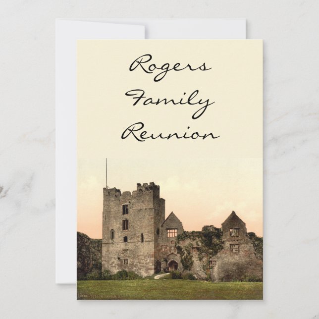 Ludlow Castle II, Shropshire, England Einladung (Vorderseite)