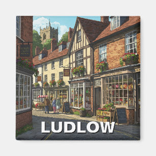 Ludlow England Travel Magnet