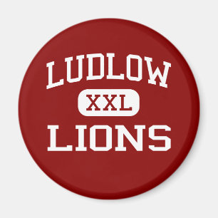 Ludlow - Löwen - Senior - Ludlow Massachusetts Magnet