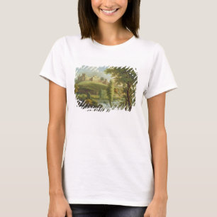 Ludlow Schloss mit Dinham Wehr, vom Süden-Wes T-Shirt